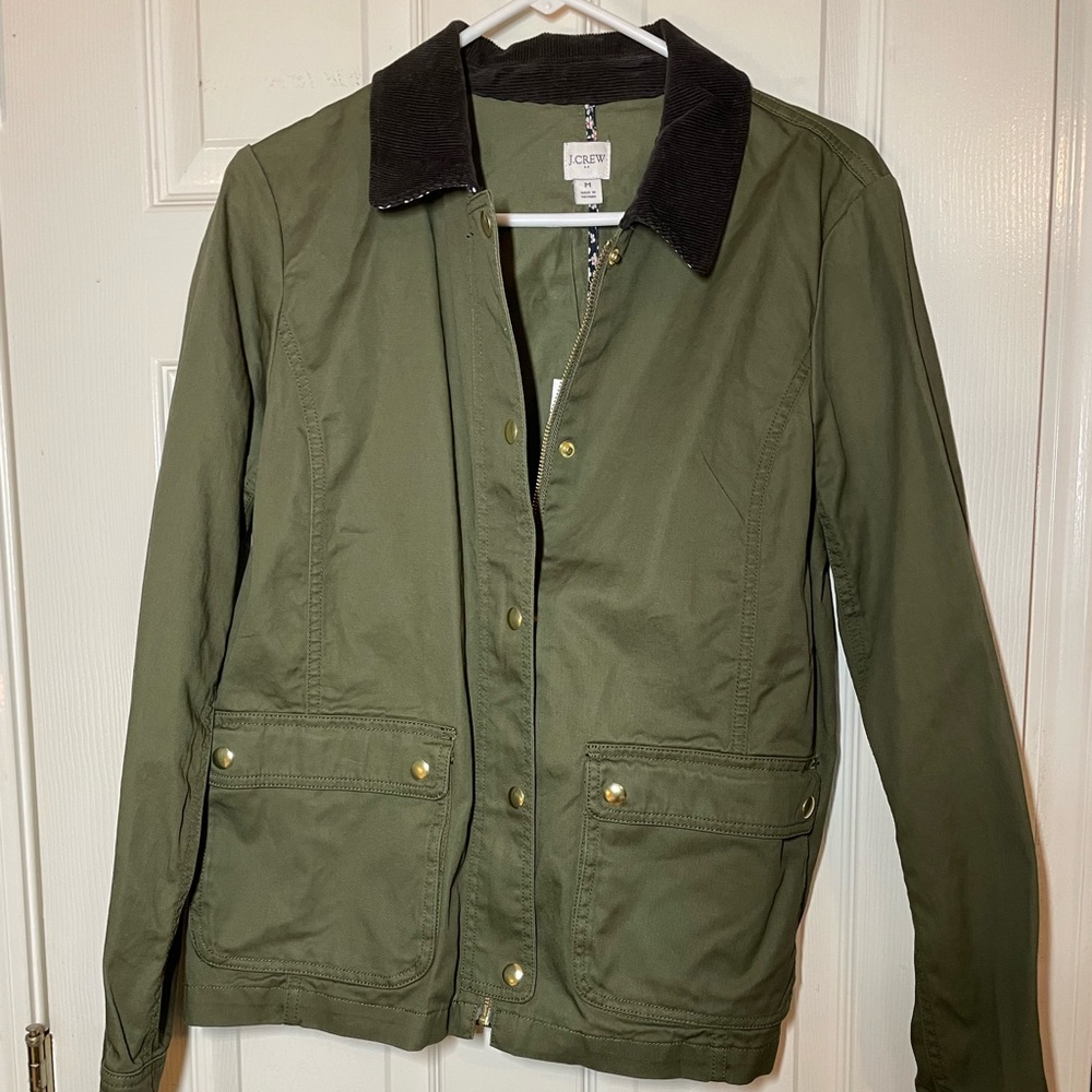 J.Crew - Green utility jacket - M